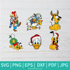 Christmas Disney SVG - Pluto SVG - Donald  SVG - Disney SVG - Christmas SVG - Newmody