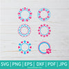 Paw Circle Monogram bundle SVG - Paw Tracks SVG - Cat Paw Split Svg - Dog Paw Split Monogram Frame Svg - Newmody