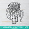 Mandala Horse SVG -Coloring Horse Mandala SVG - Newmody