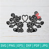 Mickey and Minnie Heart Tails  SVG - Mickey Mouse SVG -Minnie Mouse SVG - Newmody