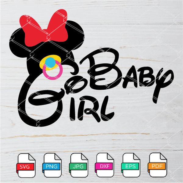 Baby Girl SVG - Minnie Mouse SVG