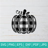 Buffalo Plaid Pumpkin SVG - Fall Quote Svg - Pumpkin SVG - Newmody