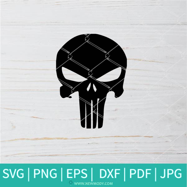 Punisher SVG -  Skull SVG - Skull Clipart - Newmody