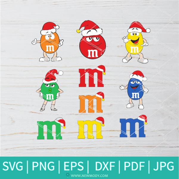M&amp;M Bundle SVG cut files - M&amp;M Christmas SVG - Christmas SVG - Newmody