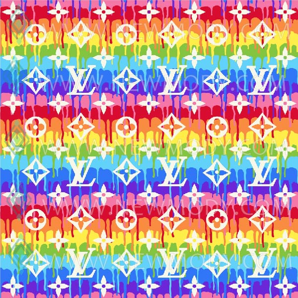 louis vuitton wallpaper rainbow drip