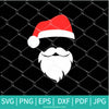 Santa SVG - Halloween SVG - Christmas SVG - Santa Face SVG - Newmody