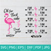 Oh For Flock Sake Drink Your Water SVG - Flamingo SVG - Flock SVG - Water Bottle Svg - Newmody