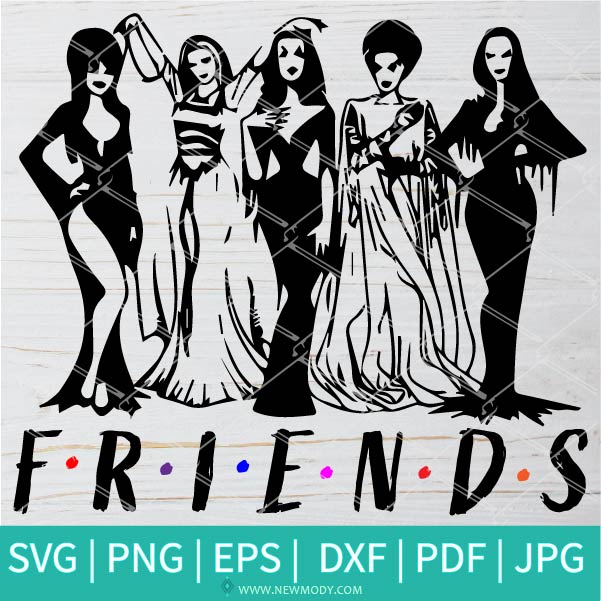 Friends (7) SVG-PNG - Halloween SVG - Ghost SVG - Friends (7) SVG Cut File For Cricut and Silhouette