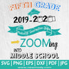 Fifth Grade 2019-2020 SVG - Class of 2020 SVG - Graduation 2020 SVG - Quarantine SVG - Newmody