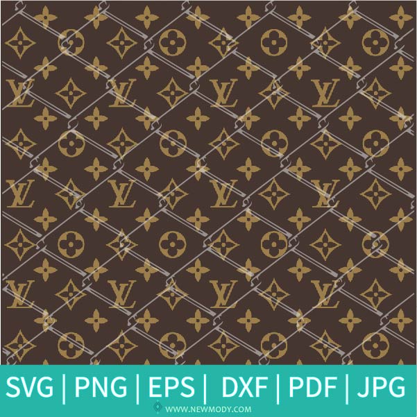 Louis Vuitton Pattern SVG - Colorful Louis Vuitton Pattern Vector- LV Pattern PNG