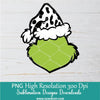 Grinch Girl White leopard Kids PNG Bundle, Hand Drawn Cute Grinch mom with kids Grandkids Faces Clipart PNG for Sublimation