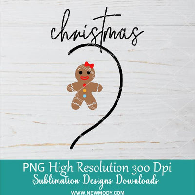Merry Christmas Heart Png For Sublimation, Xmas Gingerbread Couple Heart Design, Husband and Wifey