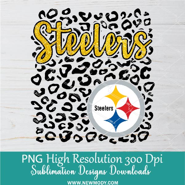 Steelers Leopard PNG For Sublimation