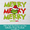 Merry Grinchmas Png For Sublimation,Merry PNG, Grinchmas PNG