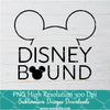 Disney Bound black PNG For Sublimation, Mikey Mouse PNG