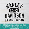 Harley Davidson 1903 PNG For Sublimation, Racing Division PNG