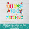 School Nurse 100 days PNG For Sublimation