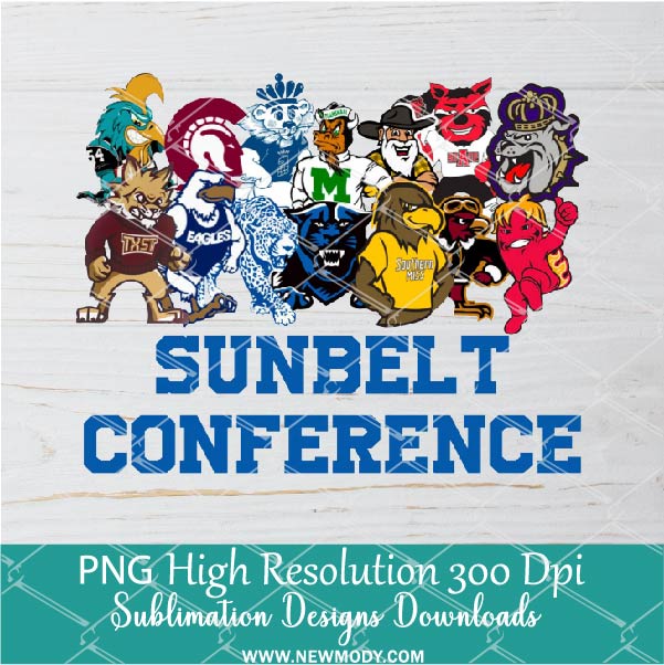 Sunbelt Conference PNG For Sublimation, Sunbelt PNG