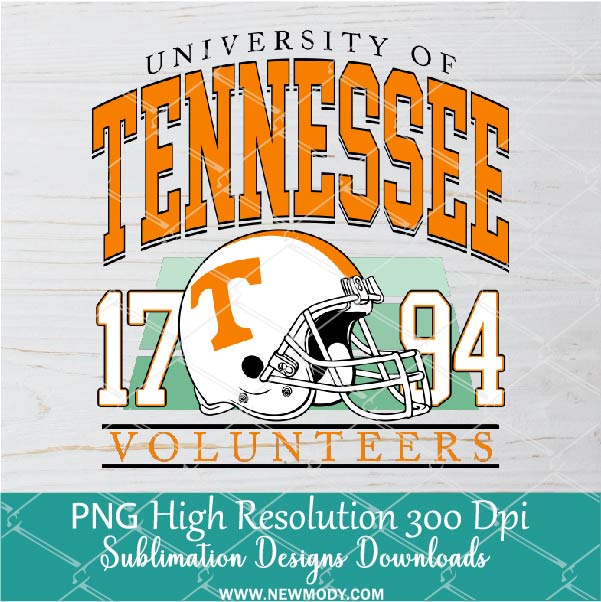 University Of Tennessee 1794 PNG For Sublimation, Tennessee PNG