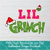 Lil Grinch Png For Sublimation, Grinch PNG