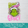 Gammy Grinch Pink Leopard PNG ,Grinchmas Sublimation &amp; DTF T-Shirt Design Digital Download