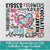 Kisses Flowers Valentine Png, Valentine Png For Sublimation & DTF T-Shirt Design Digital Download