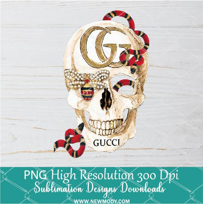 Gucci Skull PNG For Sublimation