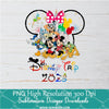 Disney trip 2023 Minnie Png, Disney Vacation PNG For Sublimation & DTF T-Shirt Design Digital Download