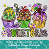 Sweet Gras Png, Mardi Gras Png For Sublimation & DTF T-Shirt Design Digital Download