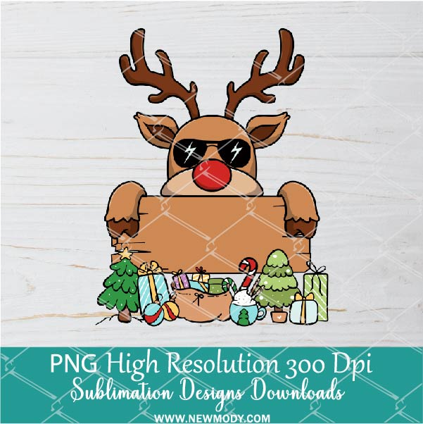 Reindeer Boy name Png, Funny Christmas Png For Sublimation & DTF T-Shirt Design Digital Download