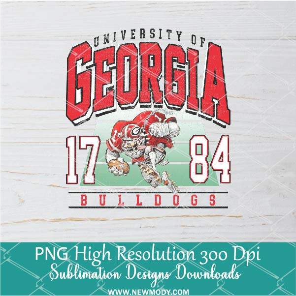 University of Georgia Bulldogs PNG For Sublimation, FootBall PNG