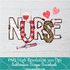 Nurse Valentine PNG For Sublimation