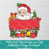 Red Santa custom name Png, Funny Santa  Christmas Png For Sublimation & DTF T-Shirt Design Digital Download