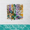 Mardi Gras Brush Strokes Png, Mardi Gras Png For Sublimation & DTF T-Shirt Design Digital Download