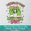 Pink rolling up some christmas spirit Grinch hands PNG , Grinchmas Png For Sublimation & DTF T-Shirt Design Digital Download