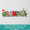 Grandma Ginch PNG ,Grinchmas Sublimation &amp; DTF T-Shirt Design Digital Download
