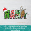 Nana Ginch PNG ,Grinchmas Sublimation &amp; DTF T-Shirt Design Digital Download
