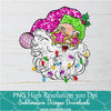 Pink Santa Sunglasses sequin Png, Glitter Christmas Sublimation & DTF T-Shirt Design Digital Download