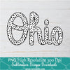 Ohio Dots PNG For Sublimation