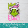 MIMI Grinch Pink Leopard PNG ,Grinchmas Sublimation &amp; DTF T-Shirt Design Digital Download