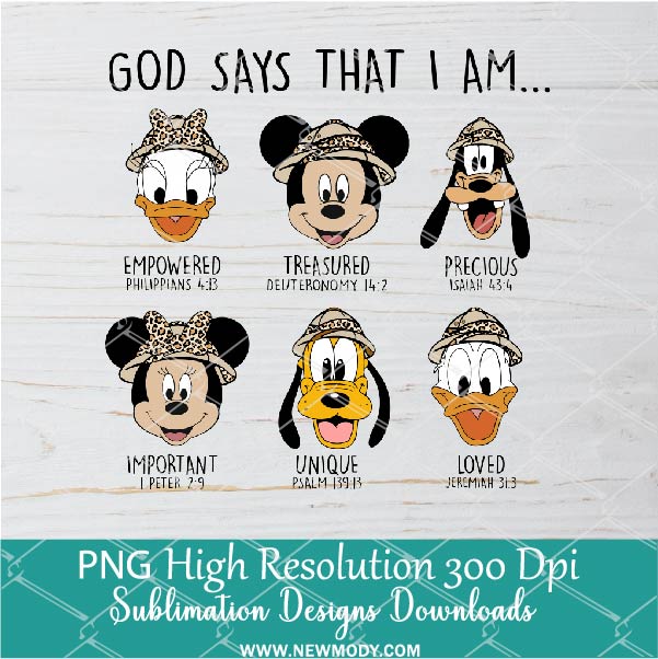 God Says Disney Wild Safari PNG, Vacay Mode Png, Wild Trip Png, Family Vacation Png For Sublimation