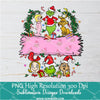 Christmas Pink Grinch Custom Name PNG , Grinchmas Png For Sublimation & DTF T-Shirt Design Digital Download