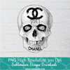 Chanel Skull PNG For Sublimation