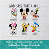 God Says Mickey Minnie Friends PNG, Family Vacation Png, Friends Vacation Png For Sublimation
