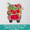 Christmas truck Grinch Custom Name PNG , Grinchmas Png For Sublimation & DTF T-Shirt Design Digital Download
