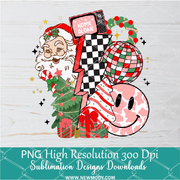 Retro Christmas Home Alone Png, Christmas Png For Sublimation & DTF T-Shirt Design Digital Download