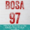 Big Nick Energy Bosa 97 PNG red, 49ers Png Sublimation &amp; DTF T-Shirt Design Digital Download