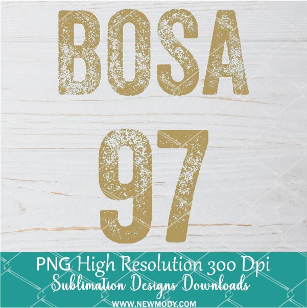 Big Nick Energy Bosa 97 PNG Gold, 49ers Png Sublimation &amp; DTF T-Shirt Design Digital Download