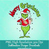 Merry Grinchmas PNG For Sublimation, Red BooJee Grinch Stanley Clipart, Grinchy Mom Png