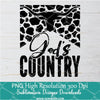 Gods Country PNG For Sublimation, Skull PNG